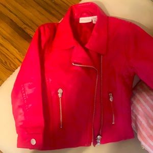 Amy Coe Red leather jacket size 2T